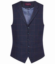 BK520 navy check Front