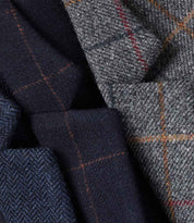 BK521 navy check Detail
