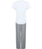 TC53 White/Heather Grey Back