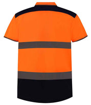 YK017 Orange/Navy Back
