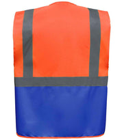 YK103 Orange/Royal Blue Back