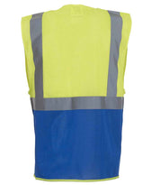 YK107 Yellow/Royal Blue Back